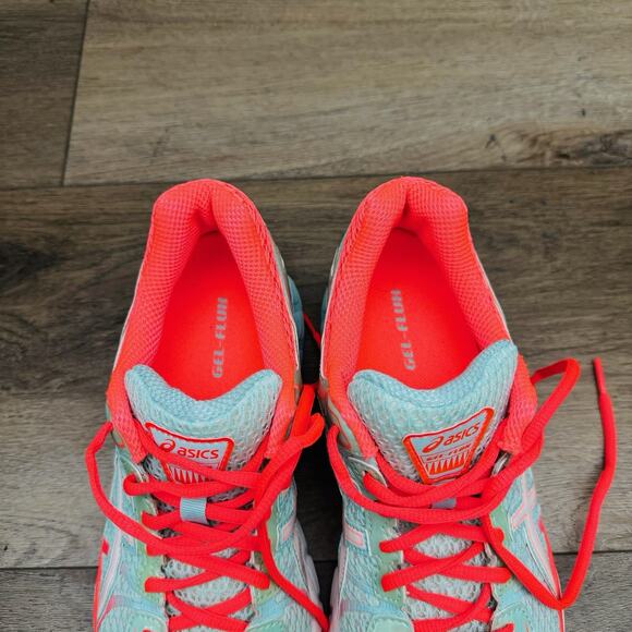 ASICS Gel Flux Running Shoe Blue And Orange Women’s Size 9 - Picture 9 of 11